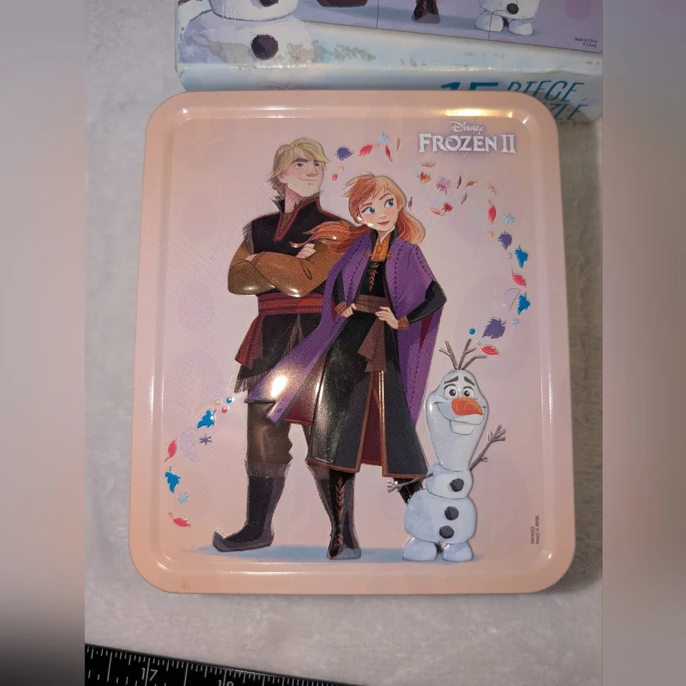 Disney Frozen Puzzle, Playing Jumbo Cards, and Sidewalk Chalk Activities Lot
